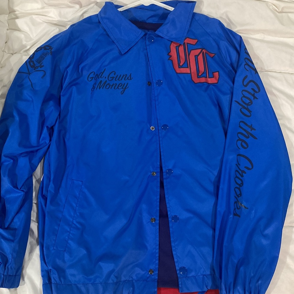 Crooks & Castles God Guns & Money Honor Among Thieves Insulated Coaches Jacket